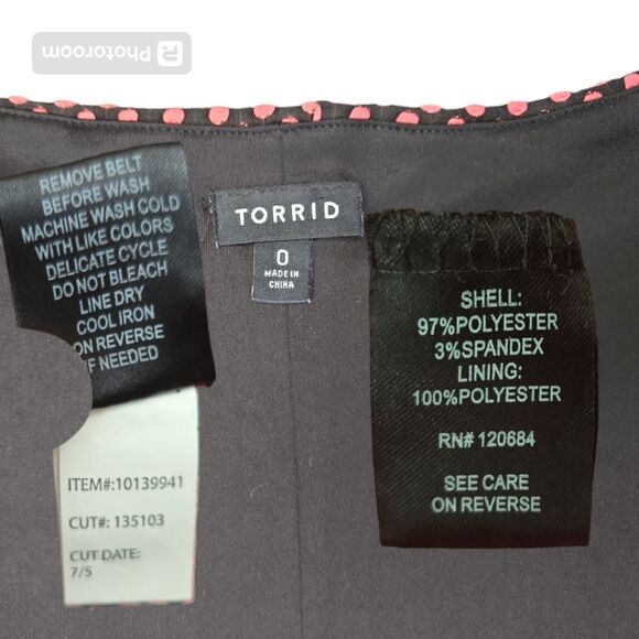 Torrid Jacquard Polka Dot Skater Dress - L - Picture 8 of 10